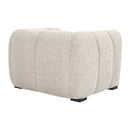 Contract furniture - Cream Channeled Lounge Chair - www.oroatrade.com