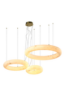 Hospitality furniture - Triple Albaster Inspired Ring Chandelier - www.oroatrade.com