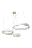 Hospitality furniture - Triple Albaster Inspired Ring Chandelier - www.oroatrade.com