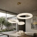 Triple Albaster Inspired Ring Chandelier | Richmond Interiors Thalora