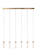Hospitality furniture - 6-Light Alabaster Linear Chandelier - www.oroatrade.com