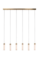 Hospitality furniture - 6-Light Alabaster Linear Chandelier - www.oroatrade.com