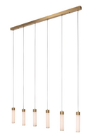Hospitality furniture - 6-Light Alabaster Linear Chandelier - www.oroatrade.com