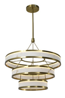 Hospitality furniture - Alabaster Inspired Rings Chandelier - www.oroatrade.com