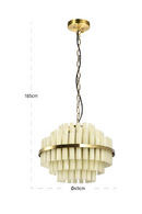 Hospitality furniture - White Alabaster Inspired Chandelier - www.oroatrade.com
