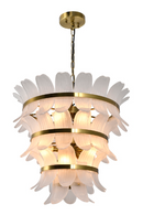 Hospitality furniture - Curved Glass Tiered Chandelier - www.oroatrade.com