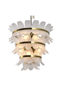 Hospitality furniture - Curved Glass Tiered Chandelier - www.oroatrade.com
