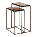 Contract furniture - Bronze End Table Set (2) - www.oroatrade.com