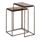 Contract furniture - Bronze End Table Set (2) - www.oroatrade.com