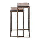 Contract furniture - Bronze End Table Set (2) - www.oroatrade.com