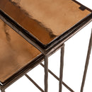 Contract furniture - Bronze End Table Set (2) - www.oroatrade.com