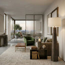 Contract furniture - Antique Brass Floor Lamp - www.oroatrade.com