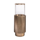 Contract furniture - Antique Brass Cylindrical Hurricane - www.oroatrade.com