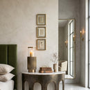 Contract furniture - Antique Brass Cylindrical Hurricane - www.oroatrade.com