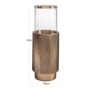 Contract furniture - Antique Brass Cylindrical Hurricane - www.oroatrade.com