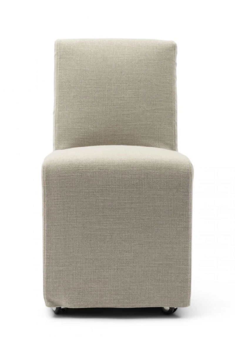 Wheeled Tweed Dining Chair | Rivièra Maison Firenze | Oroatrade.com