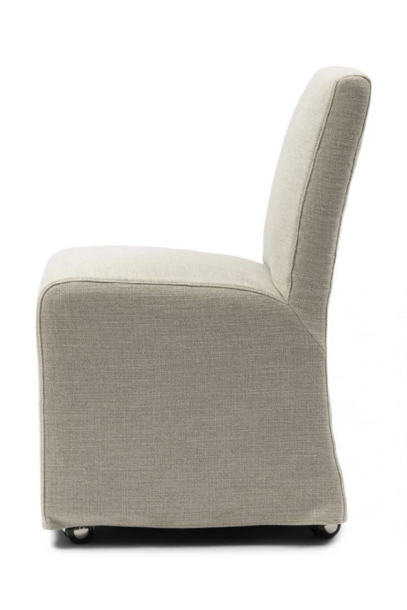 Wheeled Tweed Dining Chair | Rivièra Maison Firenze | Oroatrade.com