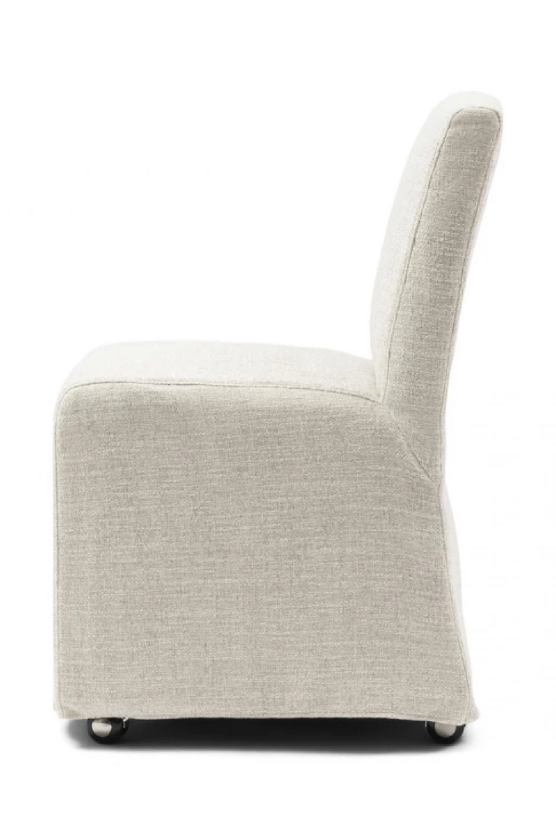 Wheeled Tweed Dining Chair | Rivièra Maison Firenze | Oroatrade.com