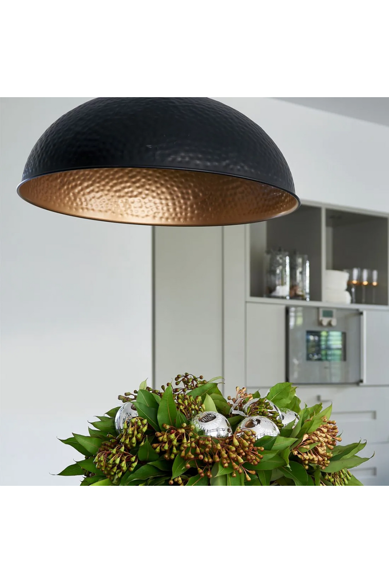 Black Dome Pendant Lamp M | Rivièra Maison Union | Oroatrade.com