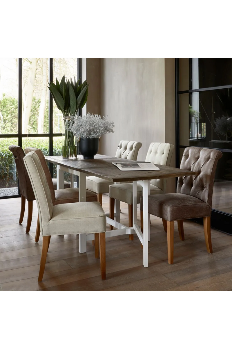 Tufted Linen Dining Chair | Rivièra Maison Hampton | Oroatrade.com