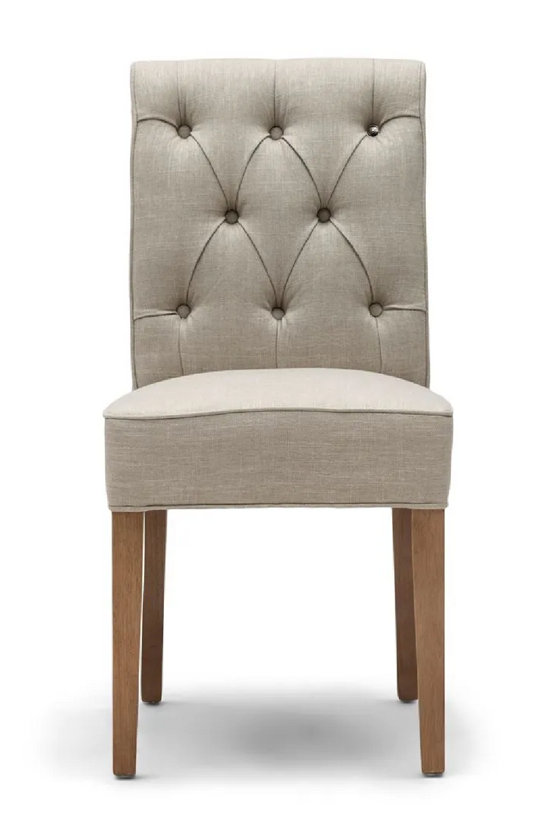 Tufted Linen Dining Chair | Rivièra Maison Hampton | Oroatrade.com