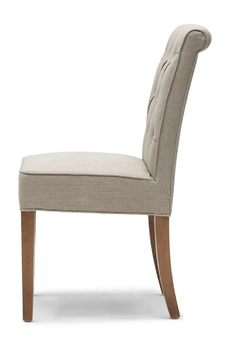 Tufted Linen Dining Chair | Rivièra Maison Hampton | Oroatrade.com