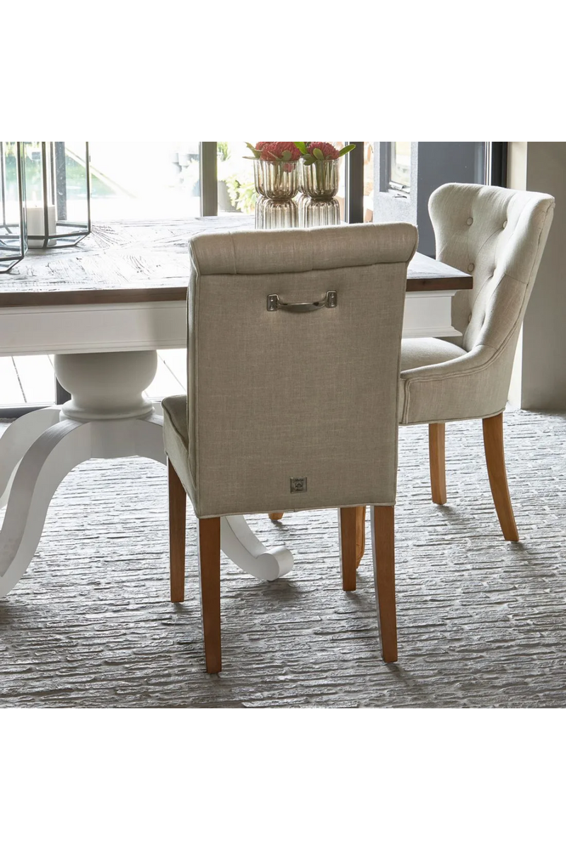 Tufted Linen Dining Chair | Rivièra Maison Hampton | Oroatrade.com