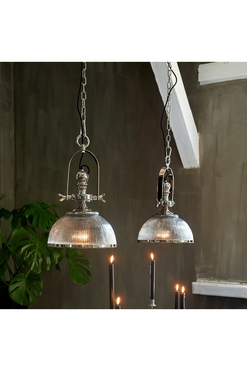 Dome Glass Industrial Pendant Lamp | Rivièra Maison Brixton Factory | Oroatrade.com