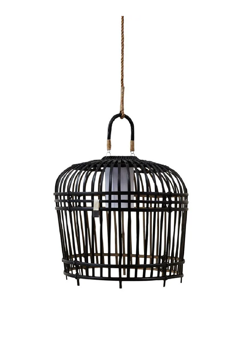 Black Bamboo Cage Pendant Lamp M | Rivièra Maison San Carlos | Oroatrade.com