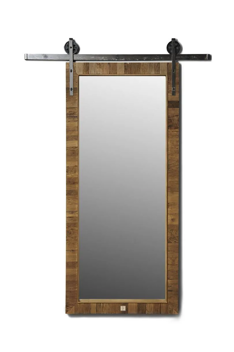Oak Industrial Style Mirror | Rivièra Maison Markham | Oroatrade.com
