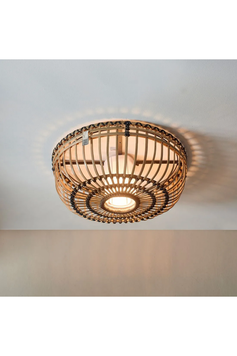 Round Wooden Ceiling Lamp | Rivièra Maison San Carlos | Oroatrade.com