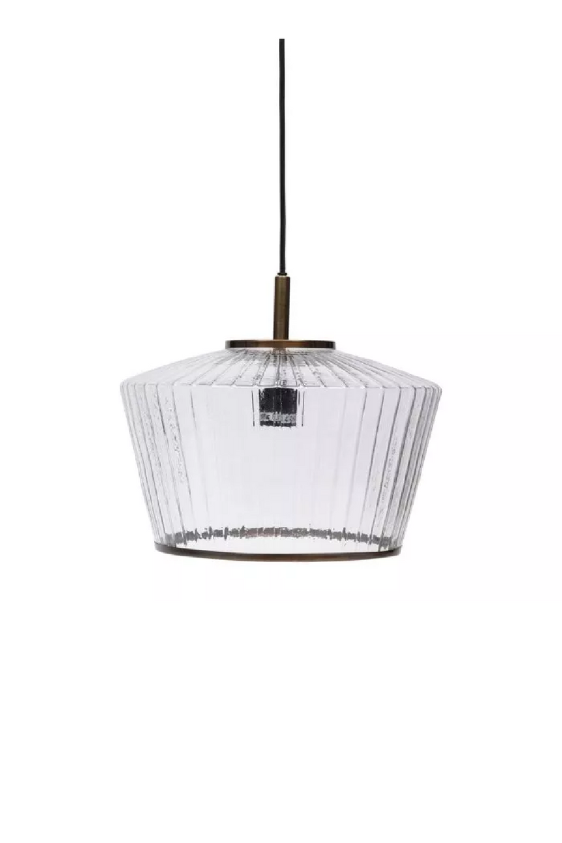 Ribbed Glass Hanging Lamp | Rivièra Maison Nolana | Oroatrade.com
