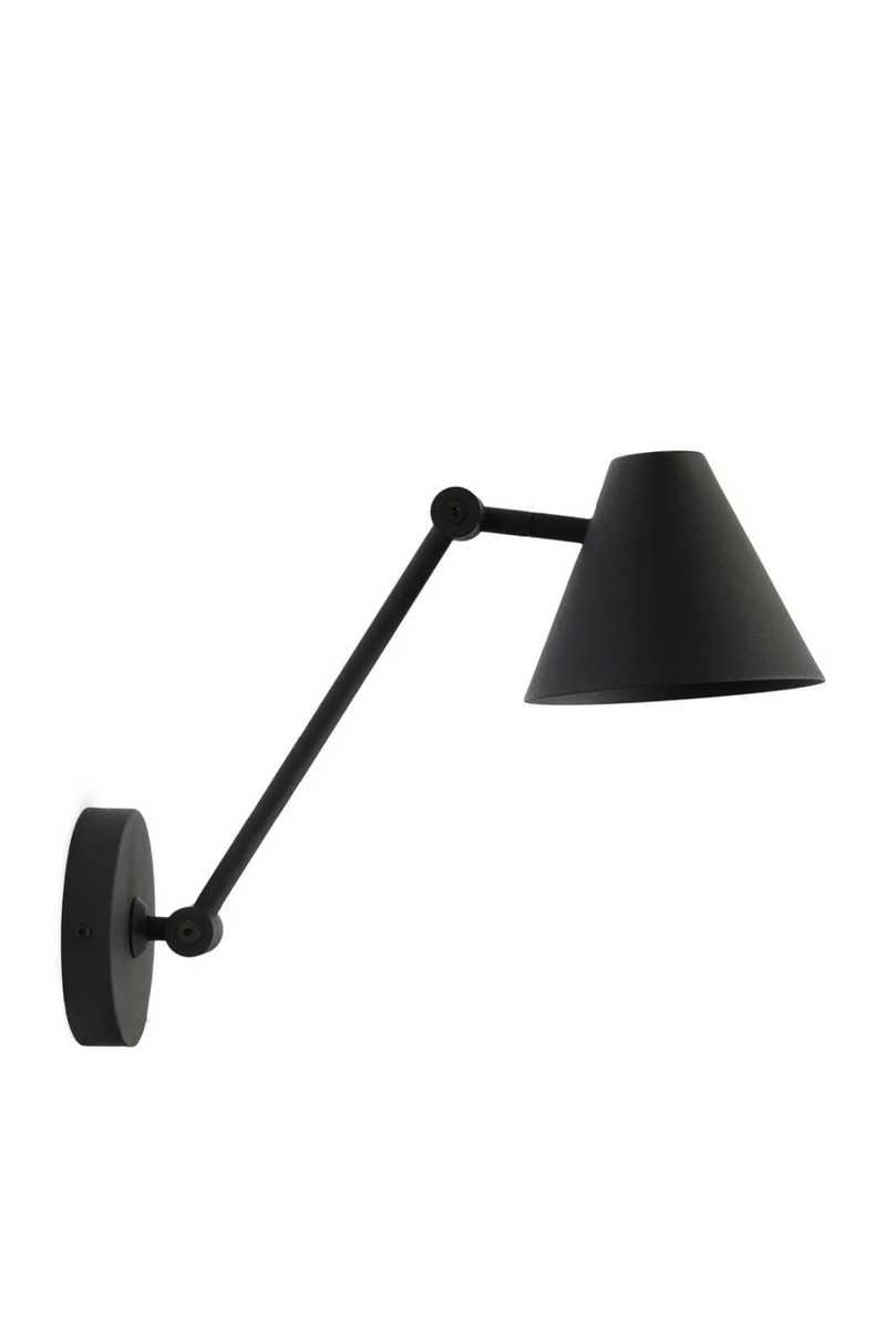 Black Conical Wall Lamp | Rivièra Maison Metal | Oroatrade.com