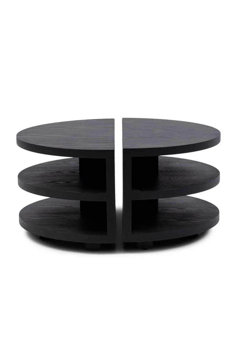 Black Semi-Circular Coffee Tables (2) | Rivièra Maison Savannah | Oroatrade.com