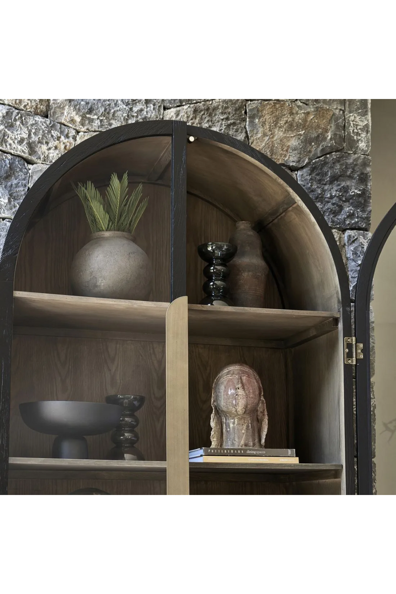 Arched Black Oak Buffet Cabinet XL | Rivièra Maison Adrienne | Oroatrade.com