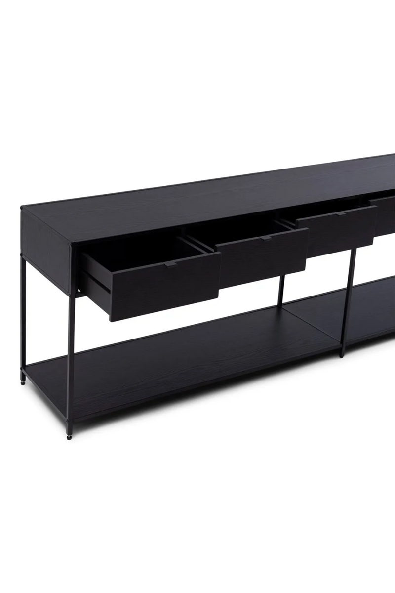 Black Ashwood TV Cabinet | Rivièra Maison The Bobby | Oroatrade.com