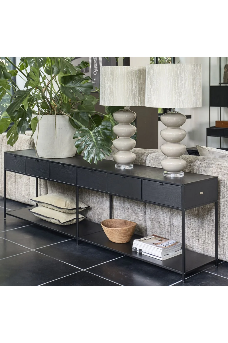 Black Ashwood TV Cabinet | Rivièra Maison The Bobby | Oroatrade.com