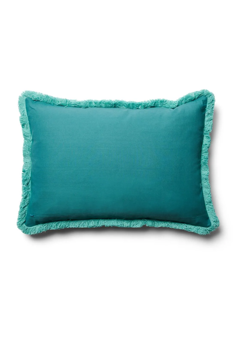 Turquoise Embroidered Cushion Cover | Rivièra Maison Salinas | Oroatrade.com