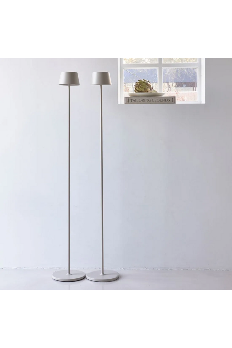 Beige Aluminum Floor Lamp | Rivièra Maison Zaza Luminee | Oroatrade.com