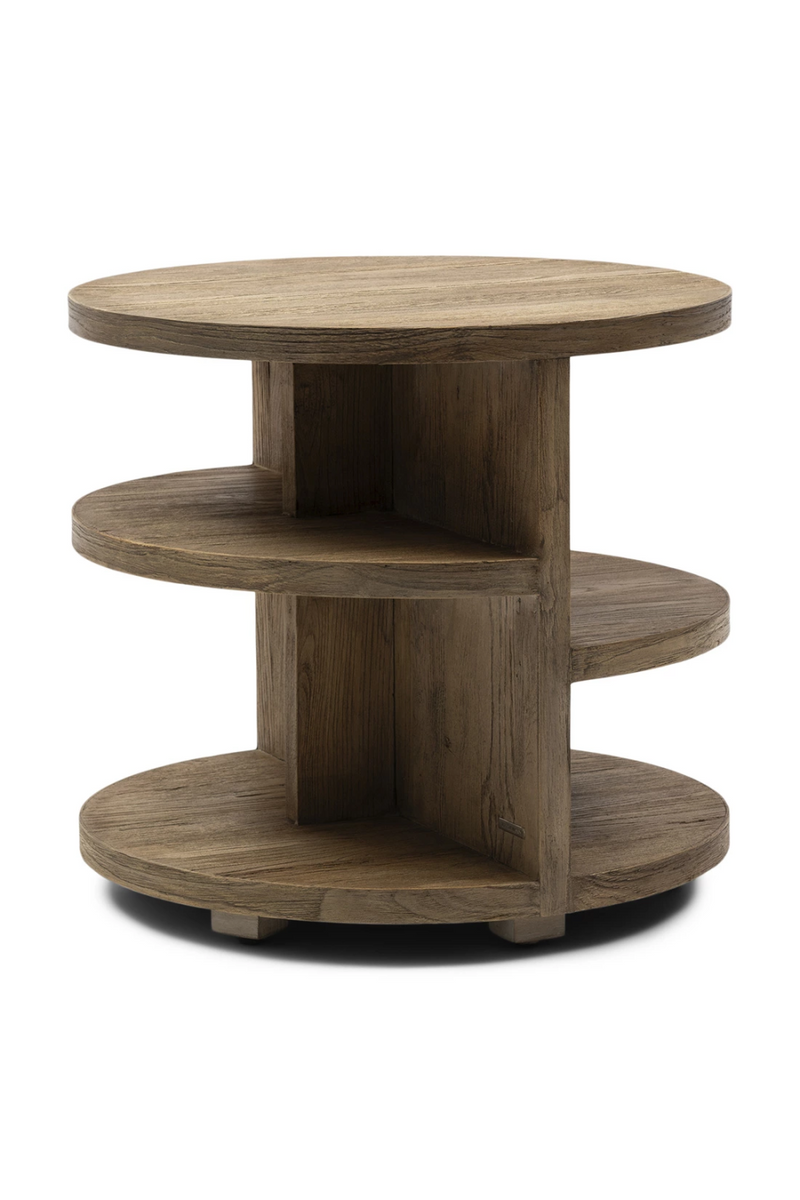 Round Oak Layered Side Table | Rivièra Maison Del Rey | Oroatrade.com