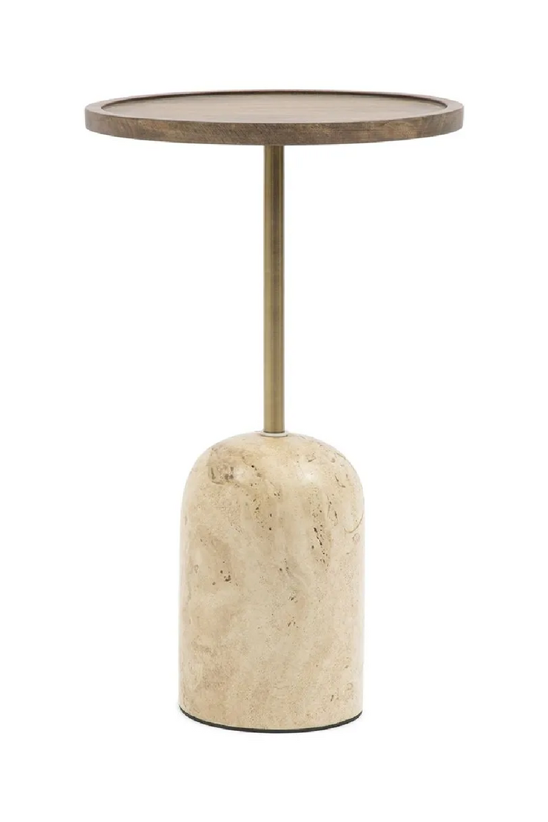 Mango Wood Pedestal Side Table | Rivièra Maison Malibu | Oroatrade.com