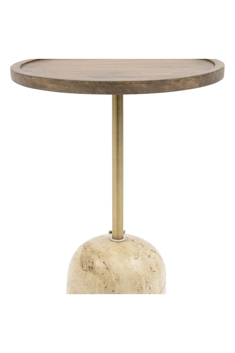 Mango Wood Pedestal Side Table | Rivièra Maison Malibu | Oroatrade.com