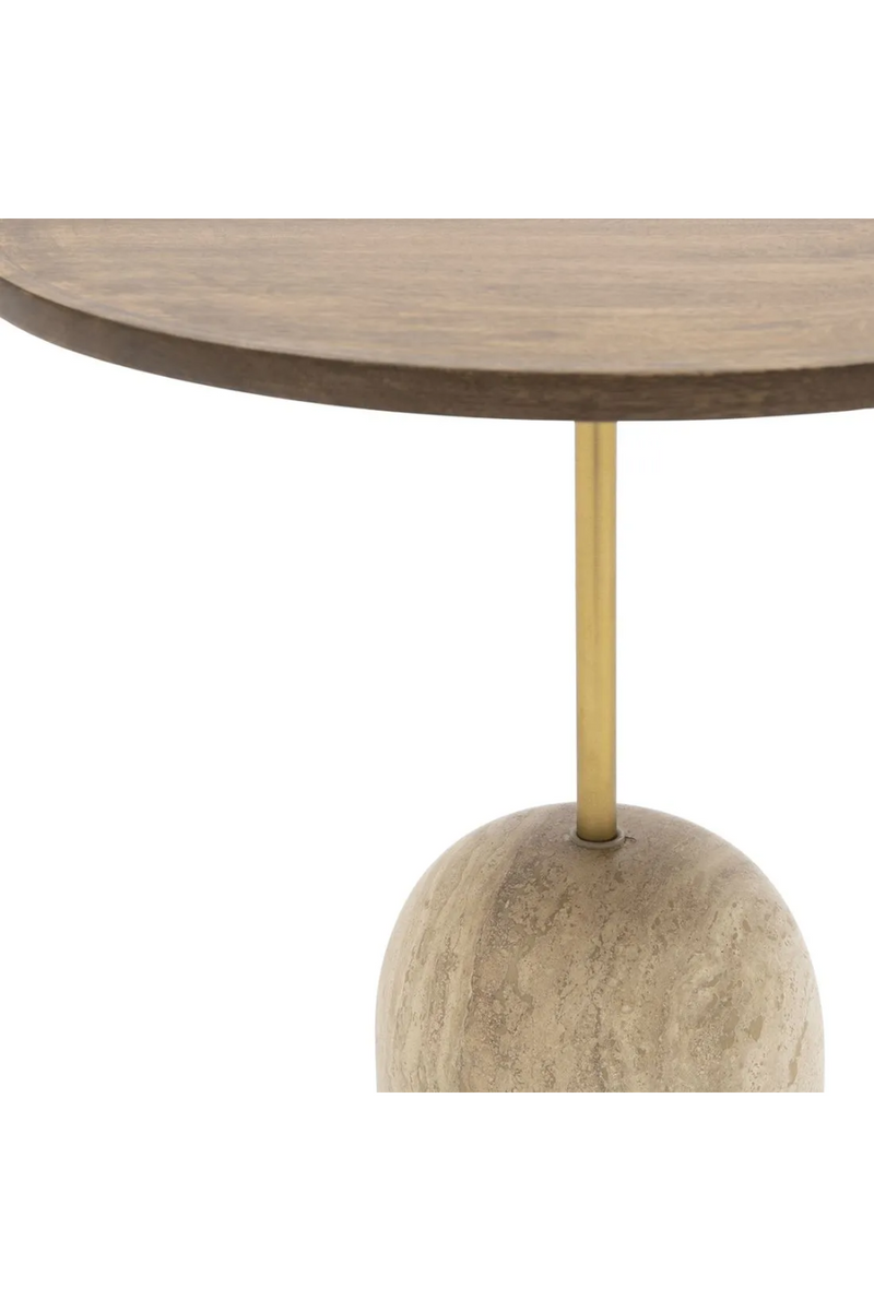 Mango Wood Pedestal Coffee Table | Rivièra Maison Malibu | Oroatrade.com