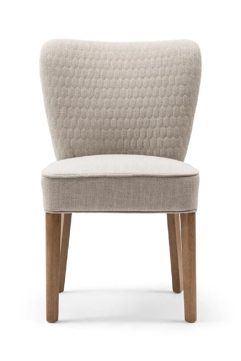 Hexagon-Pattern Linen Dining Chair | Rivièra Maison Louise | Oroatrade.com