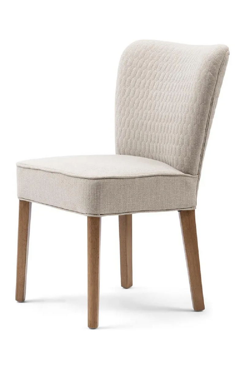 Hexagon-Pattern Linen Dining Chair | Rivièra Maison Louise | Oroatrade.com
