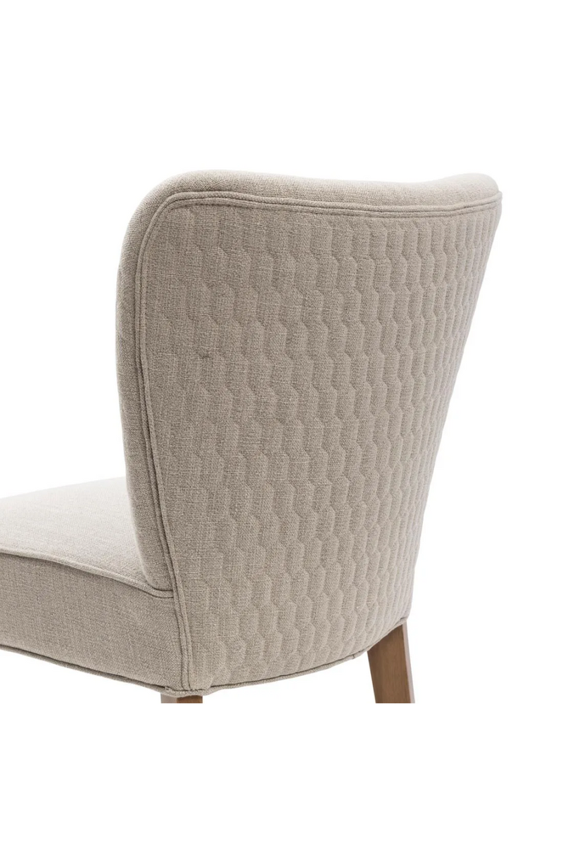 Hexagon-Pattern Linen Dining Chair | Rivièra Maison Louise | Oroatrade.com