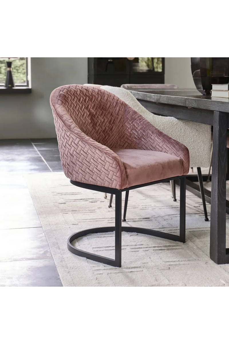 Pink Velvet Dining Chair | Rivièra Maison Lincoln | Oroatrade.com
