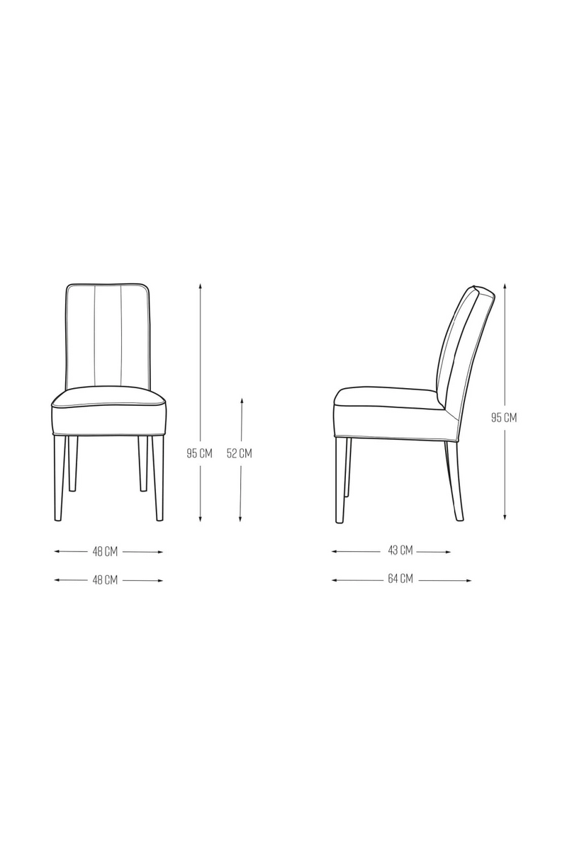 Striped Linen Dining Chair | Rivièra Maison The Jade | Oroatrade.com