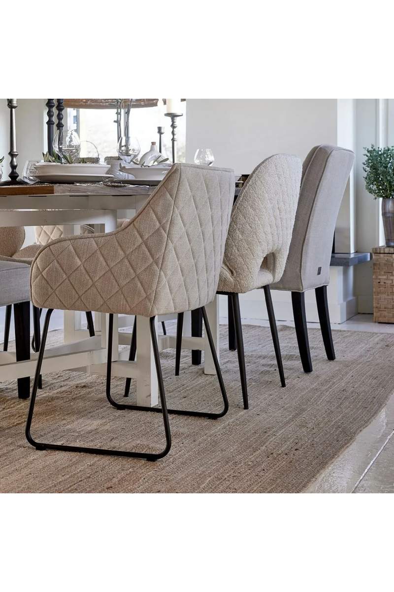 Striped Linen Dining Chair | Rivièra Maison The Jade | Oroatrade.com