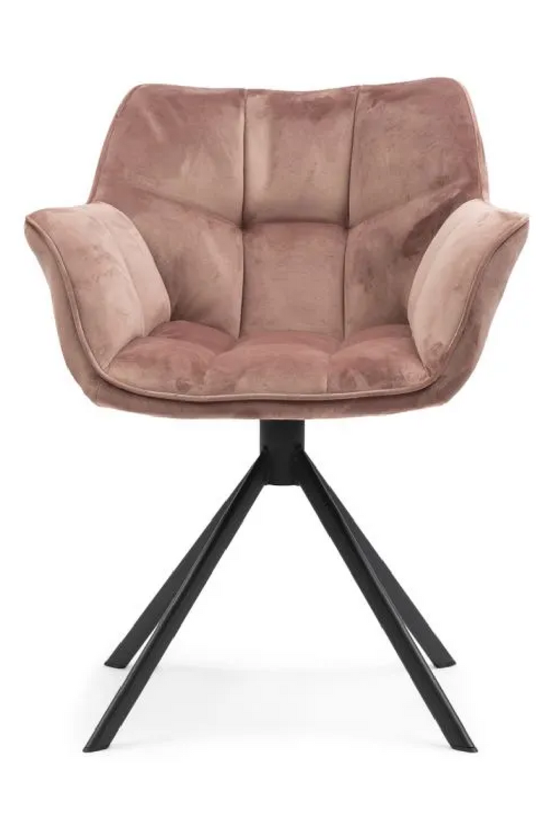Pink Velvet Swivel Dining Chair | Rivièra Maison Carnaby | Oroatrade.com